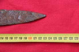 Ширина клинка у острия меча типа XVIa по Э.Окшотту, конца 15 - нач. 16 века