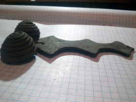 Медная фибула Трипольской культуры