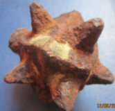 находка железного кистеня с шипами