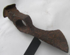 Боевой топор-чекан 15-17 век, до расчистки и консервации