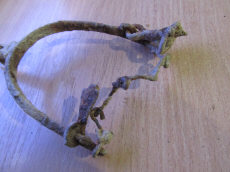 Находка средневековй шпоры