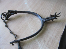 Шпора с вращающейся восьмиконечной звездочкой