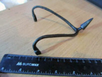 Шпора древнерусского всадника с пирамидальным шипом