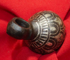 Древнеруский кистень ташуированый сереряной проволокой, первая половина 13 века