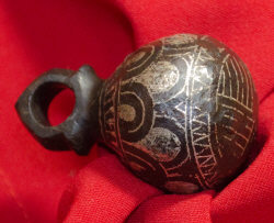 Древнеруский кистень ташуированый сереряной проволокой, первая половина 13 века