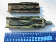 Формы для литья двухлопастных скифских нанечников стрел, вилка для втулки