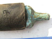 Формы для литья двухлопастных скифских нанечников стрел