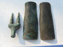 Формы для литья двухлопастных скифских нанечников стрел, вилка для втулки