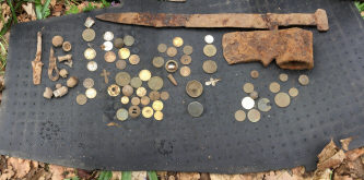 Находки в лесу металлодетектором