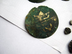 Позолоченный диск «фаллар» - украшение коня, 8-9 в. н. э. Хазарский каганат.