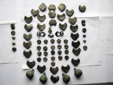 Бубенцы, поясной набор воина 8-9 в. н. э. Хазарский каганат.