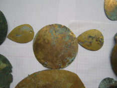 Позолоченный диск «фаллар» - украшение коня, 8-9 в. н. э. Хазарский каганат.