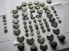 Бубенцы, поясной набор воина 8-9 в. н. э. Хазарский каганат.