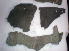 Бронзовые пластины от казанков