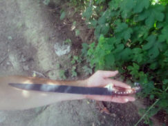 Большой скифский однолезвийный нож