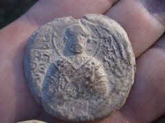 Древнерусская свинцовая вислая печать