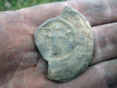 Древнерусская свинцовая вислая печать