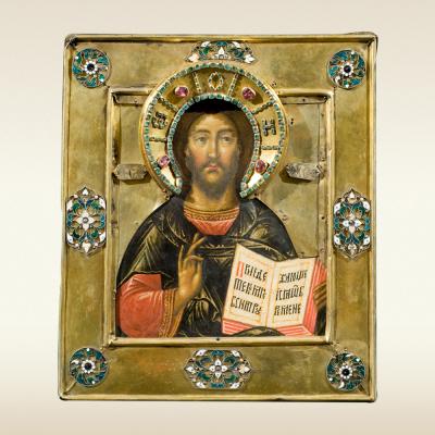 Икона. Спас Вседержитель. 17 век