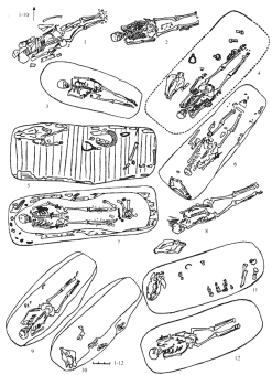 Погребения 1-й половозрастной группы огузов