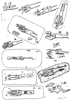 Погребения 2-й половозрастной группы огузов