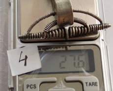 Серебряная арбалетоподобная фибула, периода заката Римской империи