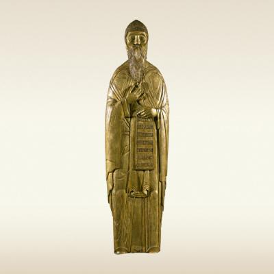 Рельефная фигура с крышки раки. Святой Антоний Римлянин