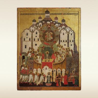 Икона: Литургия. «иже херувимы…», 16 век