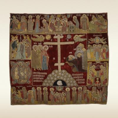 Пелена. Явление Богоматери преподобному Сергию Радонежскому, избранные святые и праздники