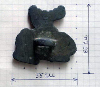 Размеры крупных скифских блях