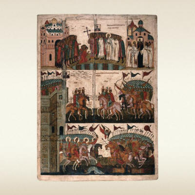 Чудо от иконы &laquo;Богоматерь знамение&raquo; (битва новгородцев с суздальцами)