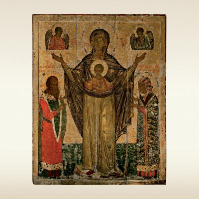 Икона. Богоматерь Великая Панагия (Мирожская Оранта)