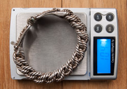 Вес серебряного средневекового браслета