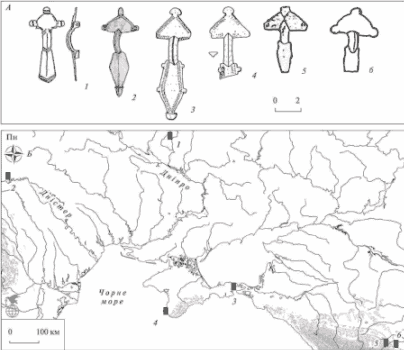 Находки переходных фибул от двопластинчатым к пальчатым