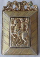 Пряга шляхетского пояса с портретом шляхтича