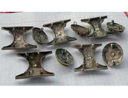 Серебряные поясные накладки