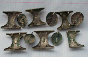 Накладки пшервоского пояса, вид изнутри