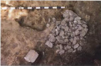 Сидоровское городище. Раскоп 7. Помещение 8. Печь.