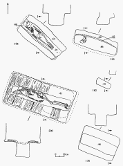 Могильник 1. Раскоп 11. Чертежи погребений №№ 182, 195, 198, 200.