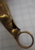 Полый золтой крест