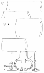 Древнеславянские арбалетоподобные фибулы. Кодын I, жилище 10.