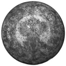 Навершие – «умбон» деревянного щита с изображением Двуглавого Орла. Россия, Москва, 17 век