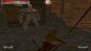 Голем выглядит грозно, однако слабый противник