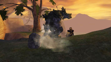 Боромир изумлен тем как исполняет троль.