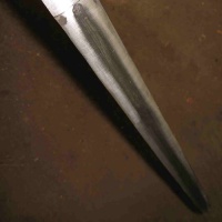 после шлифовки клинка начинает проступать узор на стали