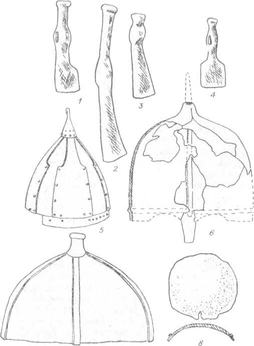 шлемы и топоры кочевников средневековья