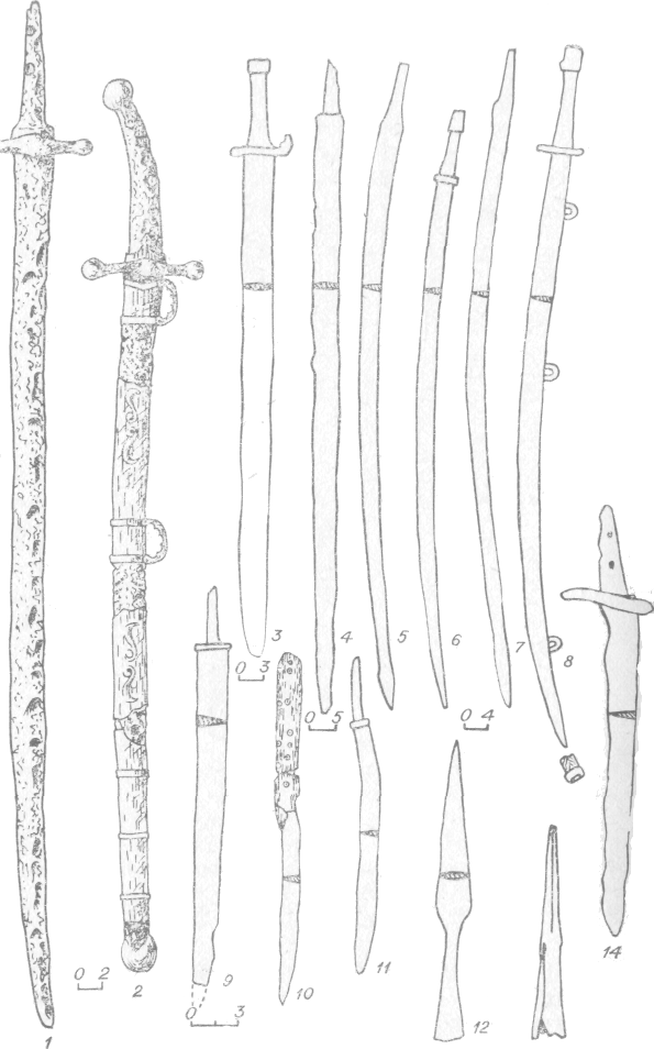 сабли палаши кинжалы кочевников