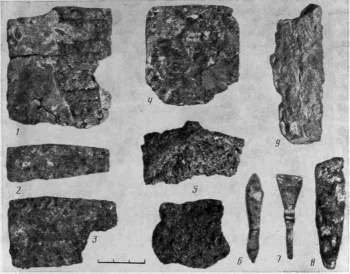 Погребение с серебряной маской у ceла Манвеловки на Днепропетровщине Предметы из погребения