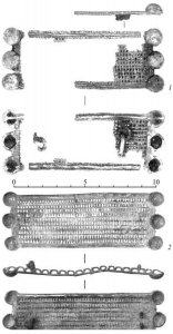 Бронзовые броши с железными иглами