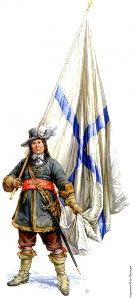 Прапорщик отдельной роты капитана Якова Фарбеса. Худ. О. Федоров