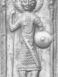 св. Георгий из Чукули в ламелляре с подкладкой из кожи